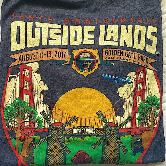 Outside Lands 10th anniversary lineup tee! Circa 2017 - Picture 3 of 4